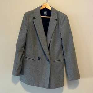 Gap Oversized Herringbone Blazer
